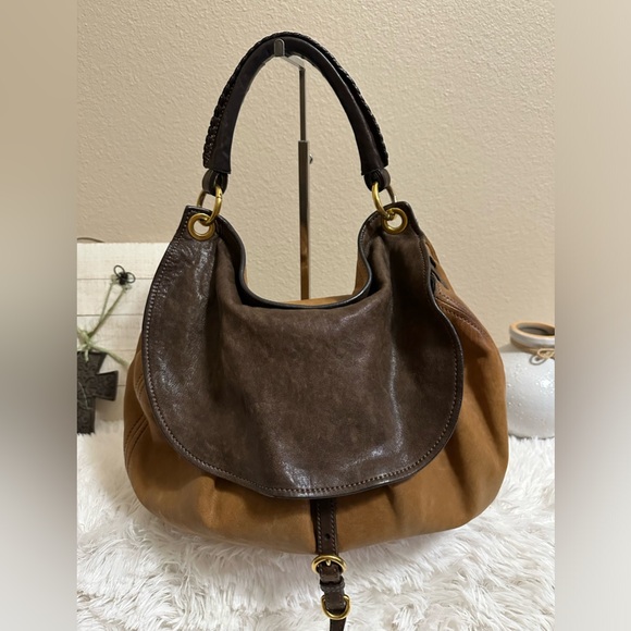 Miu Miu Handbags - Miu Miu Two Tone Two Way Hobo Dumpling style leather bag